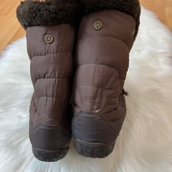 The North Face Nuptse Goosedown Brown Mid-Calf Winter Boots Women's Size 8.5 - Picture 9 of 10